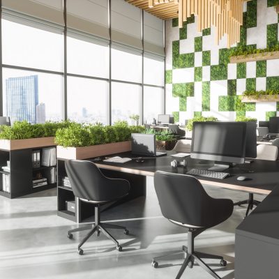 Sustainable green co-working office.